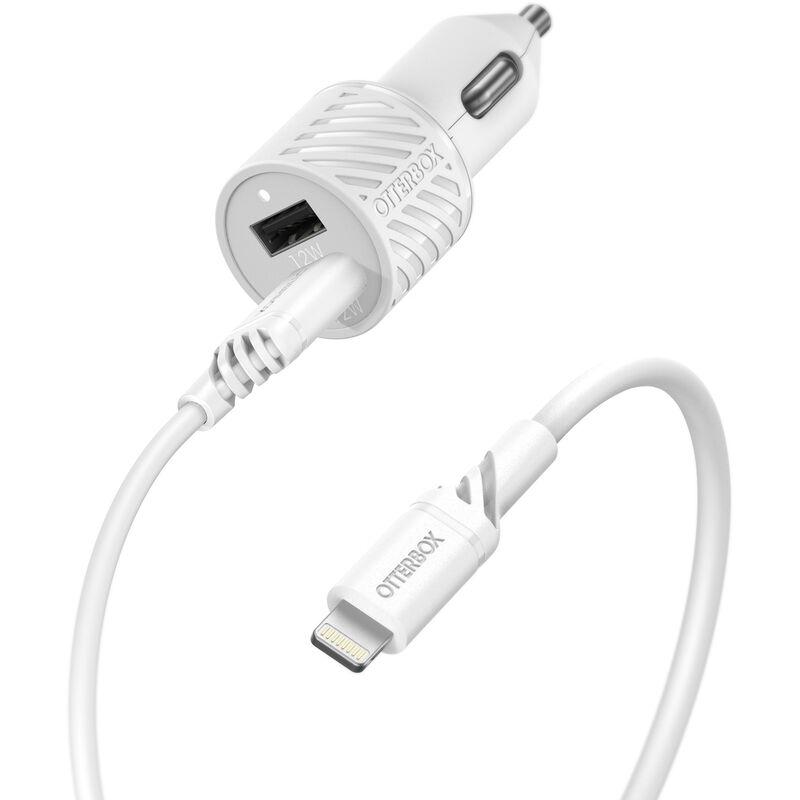 24W Dual USB-A Car Charger + USB-A to USB-C Cable